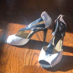 Black and White Vintage Style Heels